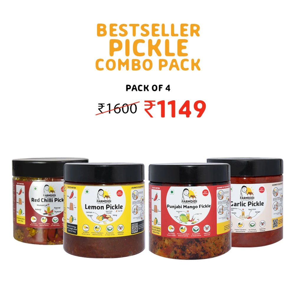 Best seller pickles combo | Pack of 4 (325g each)