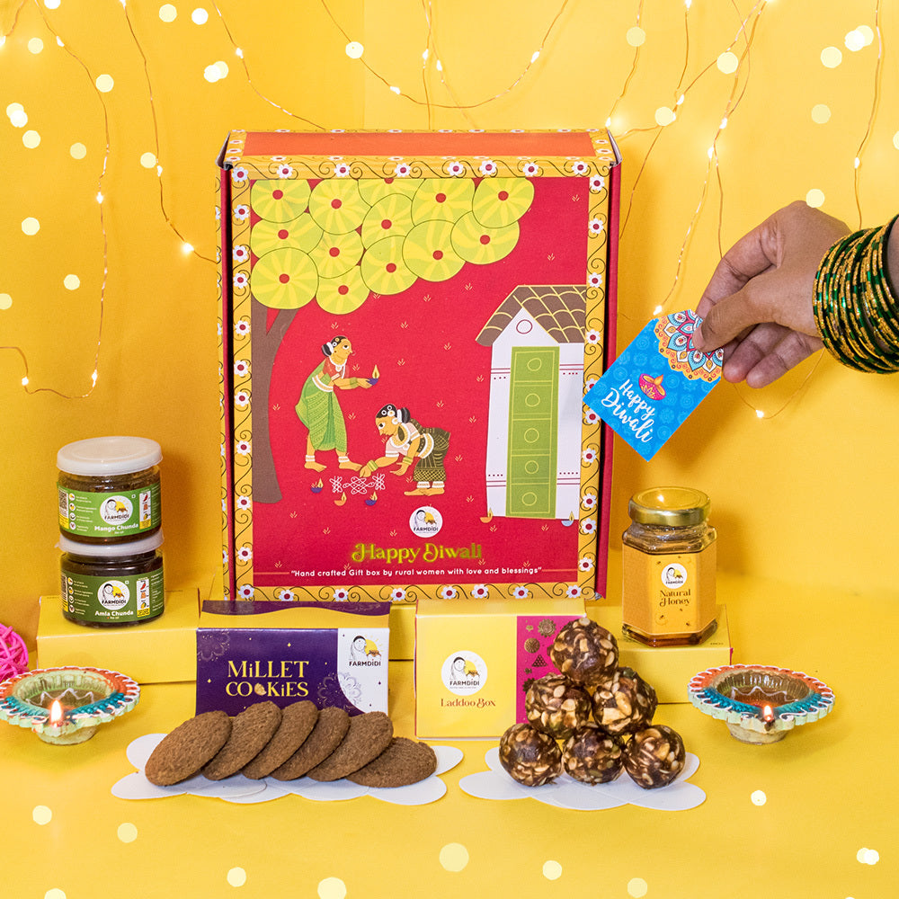 Festive Diwali gift box - edible items