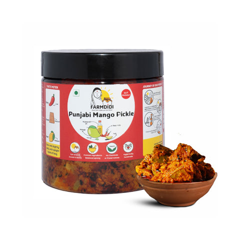 Punjabi Mango Pickle | North Indian Mango Pickle