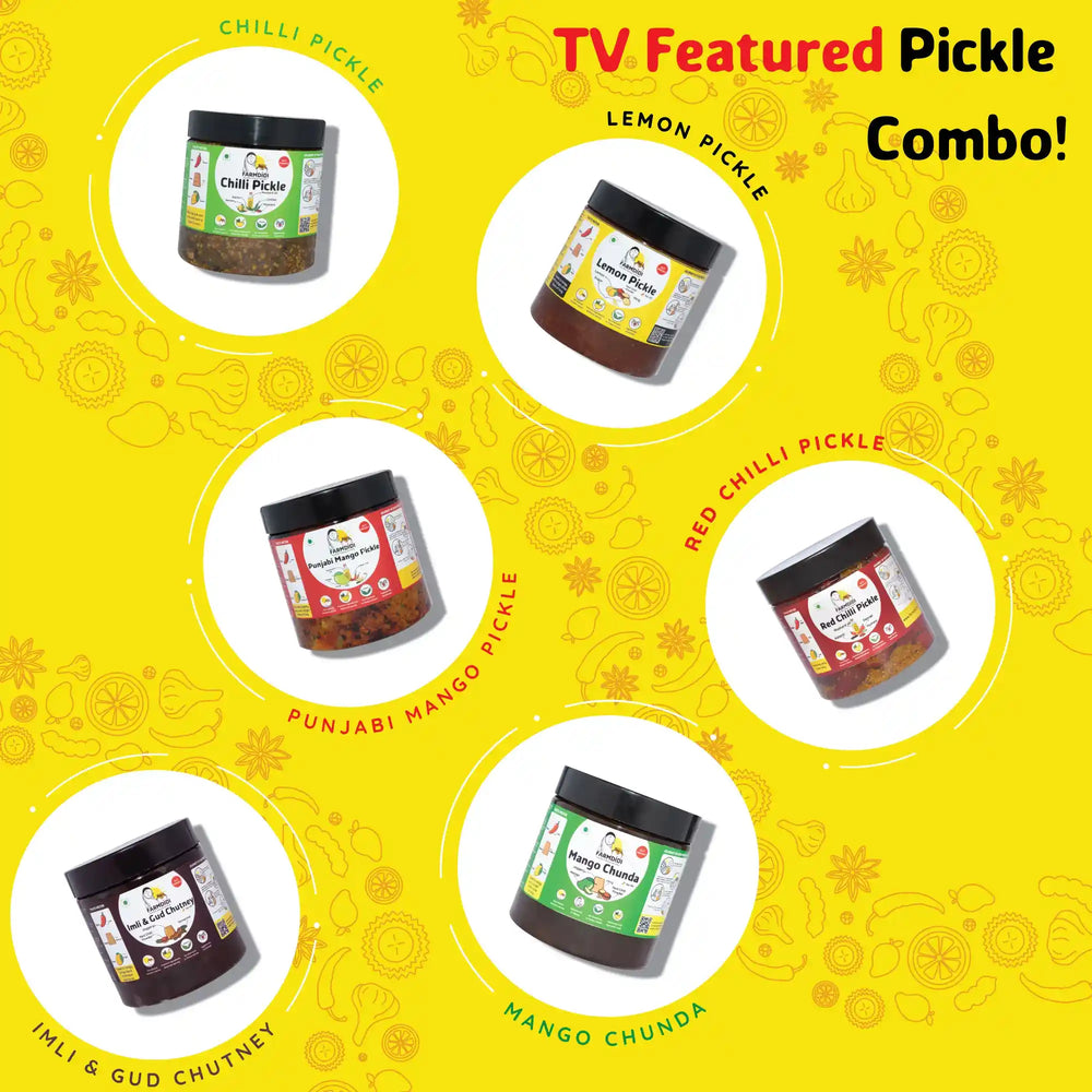 
                  
                    TV Featured pickles combo | Pack of 6 (325g each)
                  
                