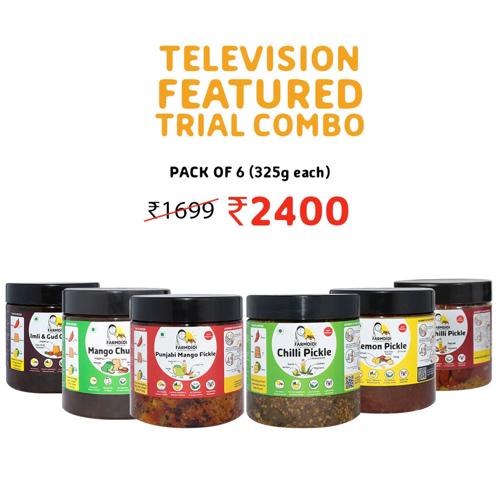 TV Featured pickles combo | Pack of 6 (325g each)