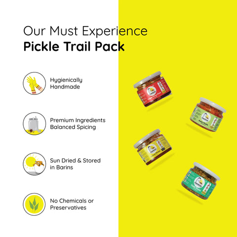 Pickles trial pack | Pack of 4 (75g each)