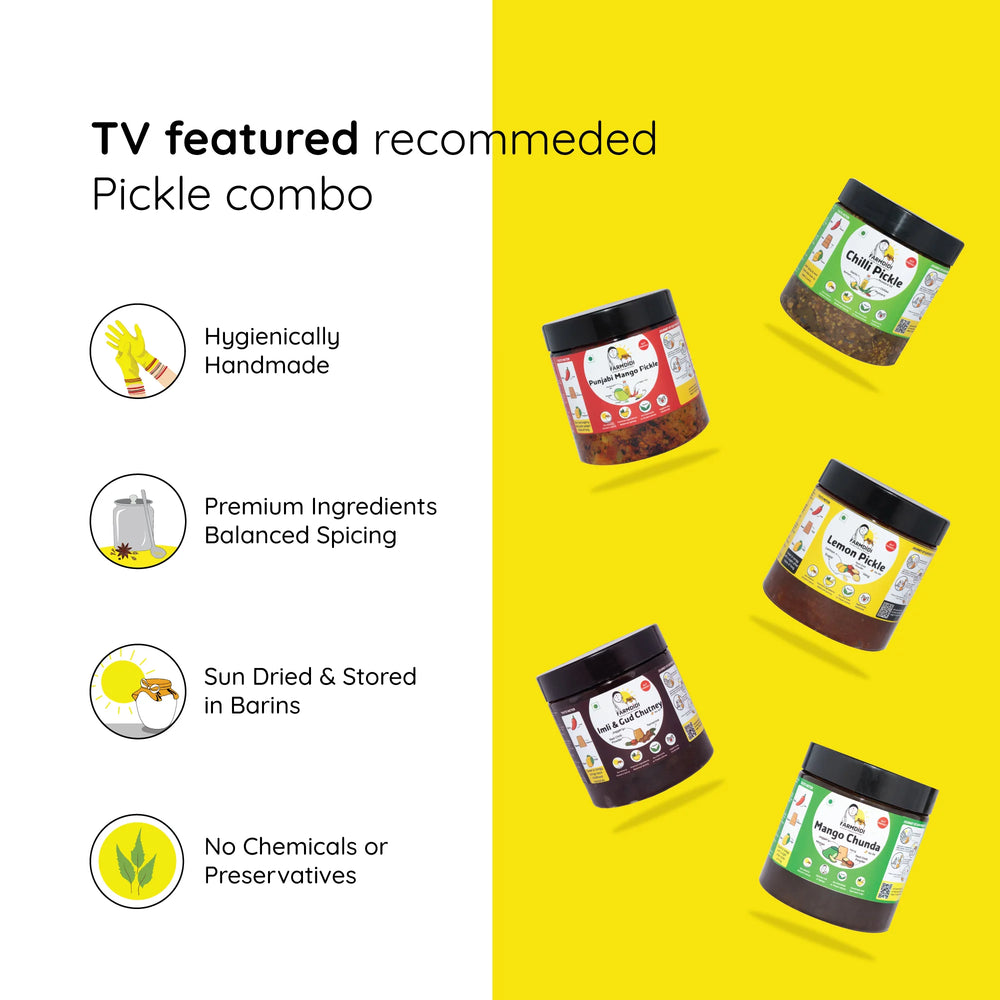 
                  
                    TV Featured pickles combo | Pack of 6 (325g each)
                  
                