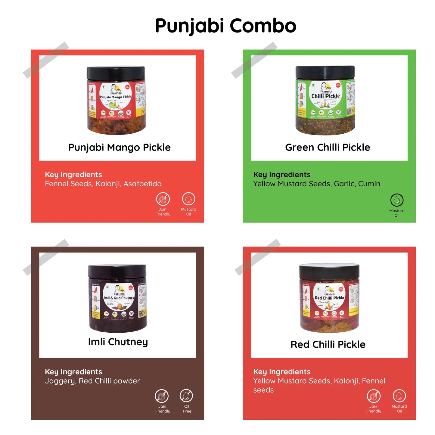 
                  
                    Punjabi combo | Pack of 4 (325g each)
                  
                