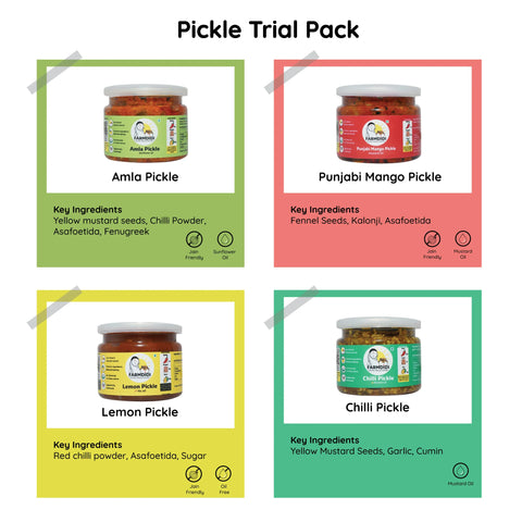 Pickles trial pack | Pack of 4 (75g each)