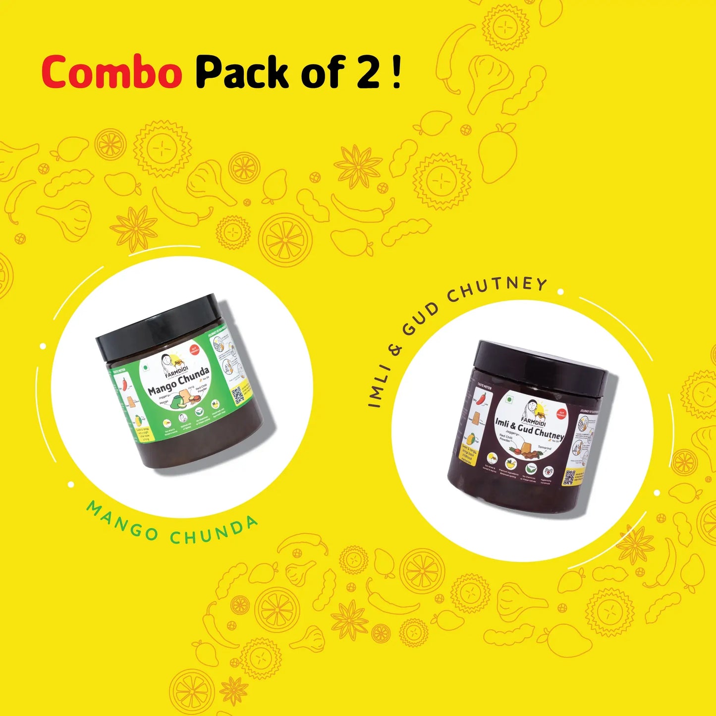 
                  
                    Combo Pack of 2 Mango Chunda X Imli Chutney
                  
                