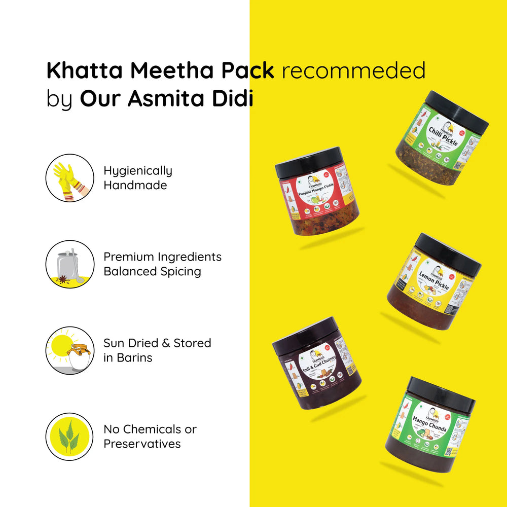 
                  
                    Khatta-Meetha Pack | Pack of 5 (350g each)
                  
                